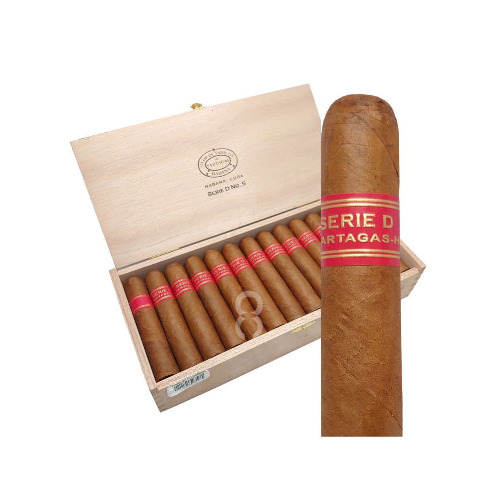 Partagas Serie D No.5 Box of 10 and 25 Cuban Cigars for Sale