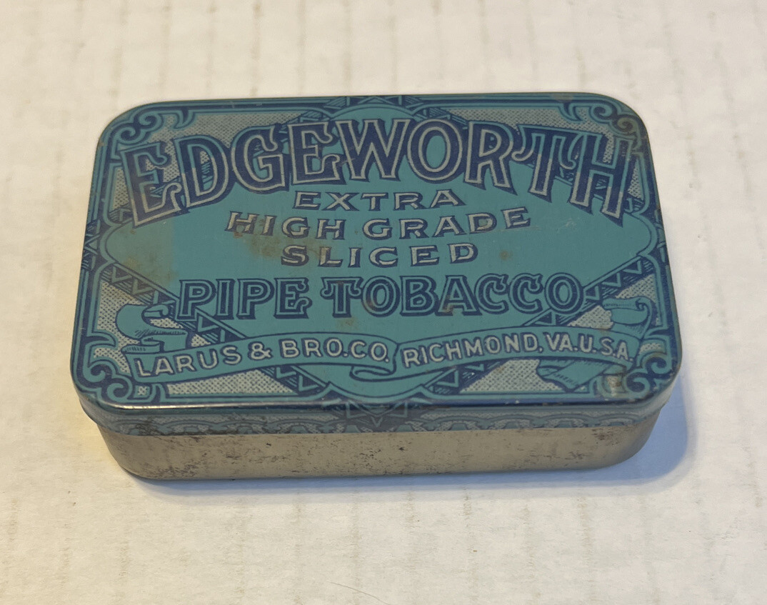 Vintage Edgeworth Tobacco Tin Pipe Tobacco Larus & Bro. Co Richmond VA ...