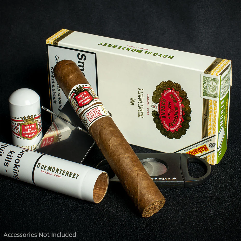 Hoyo de Monterrey Epicure Especial Tubos Cuban Cigars - 3 Pack