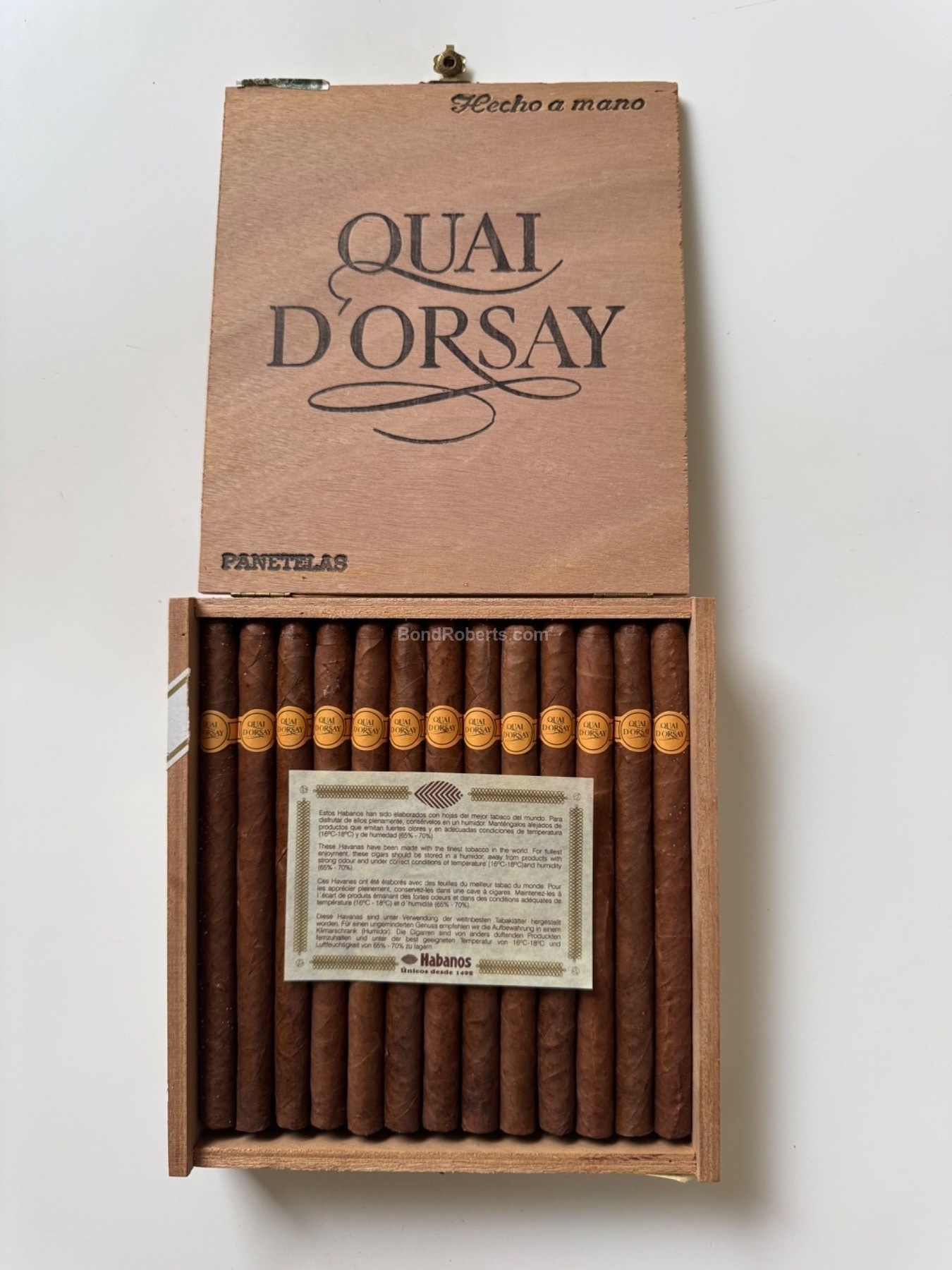 Quai d'Orsay Panetelas 2007 Semi Boite Nature Box of 25 cigars 41859