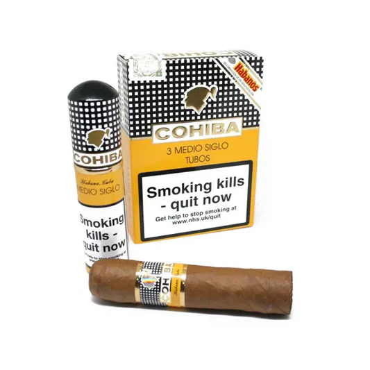 Cohiba Medio Siglo Tubos (Pack of 3). - Cigar World Ltd
