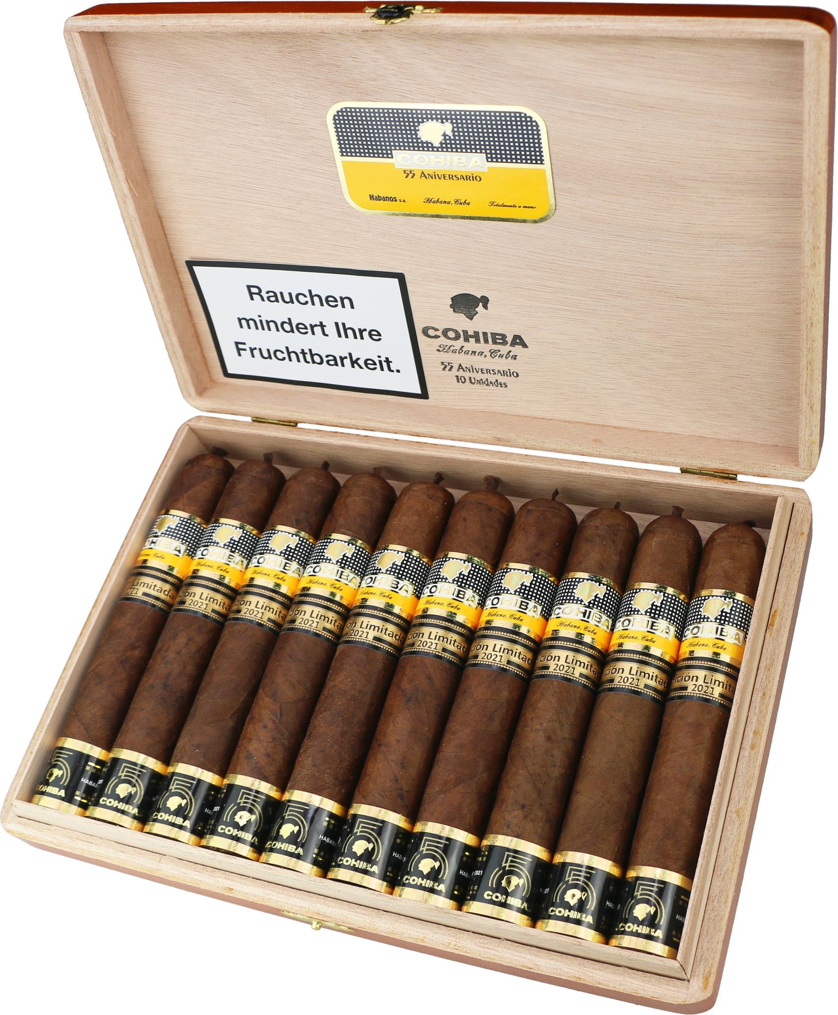 Cohiba Edición Limitada 55 Aniversario (2021) | Cigarworld.de Zigarren ...