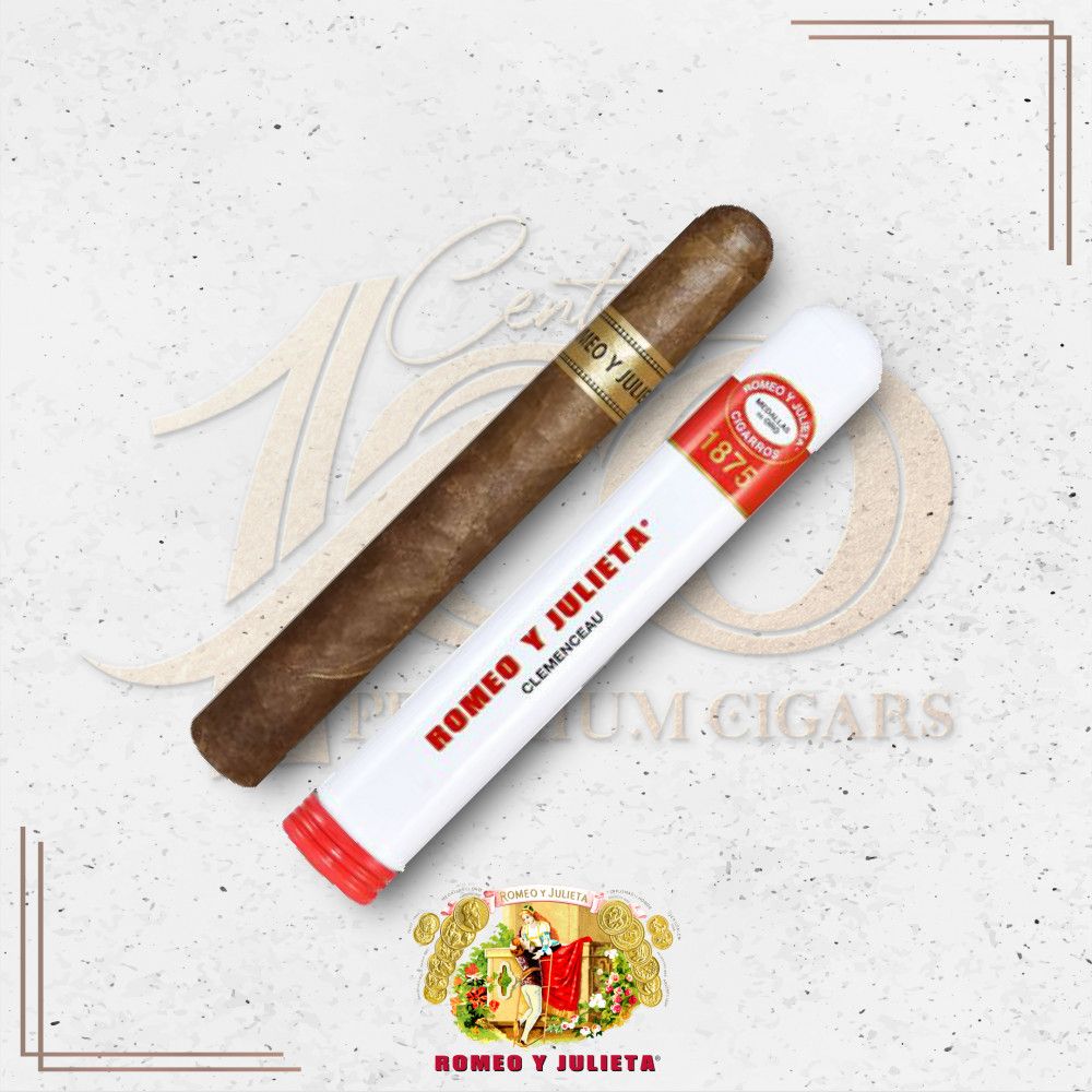 Romeo y Julieta (No Cubano) - 1875 - Clemenceau Tubo con Calificaciones ...