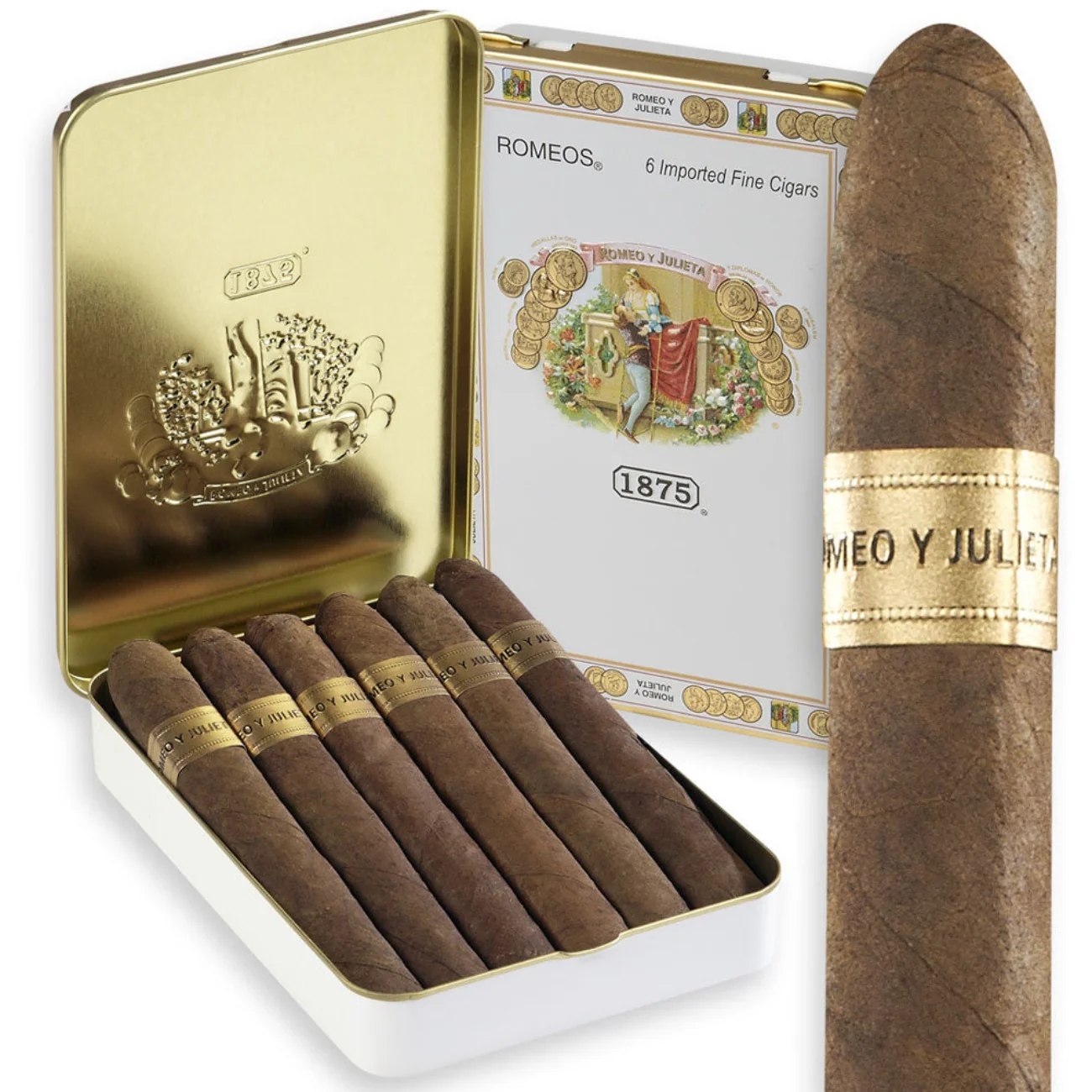 Romeo y Julieta Romeos 6-Pack - Single Cigar - Top Bourbon