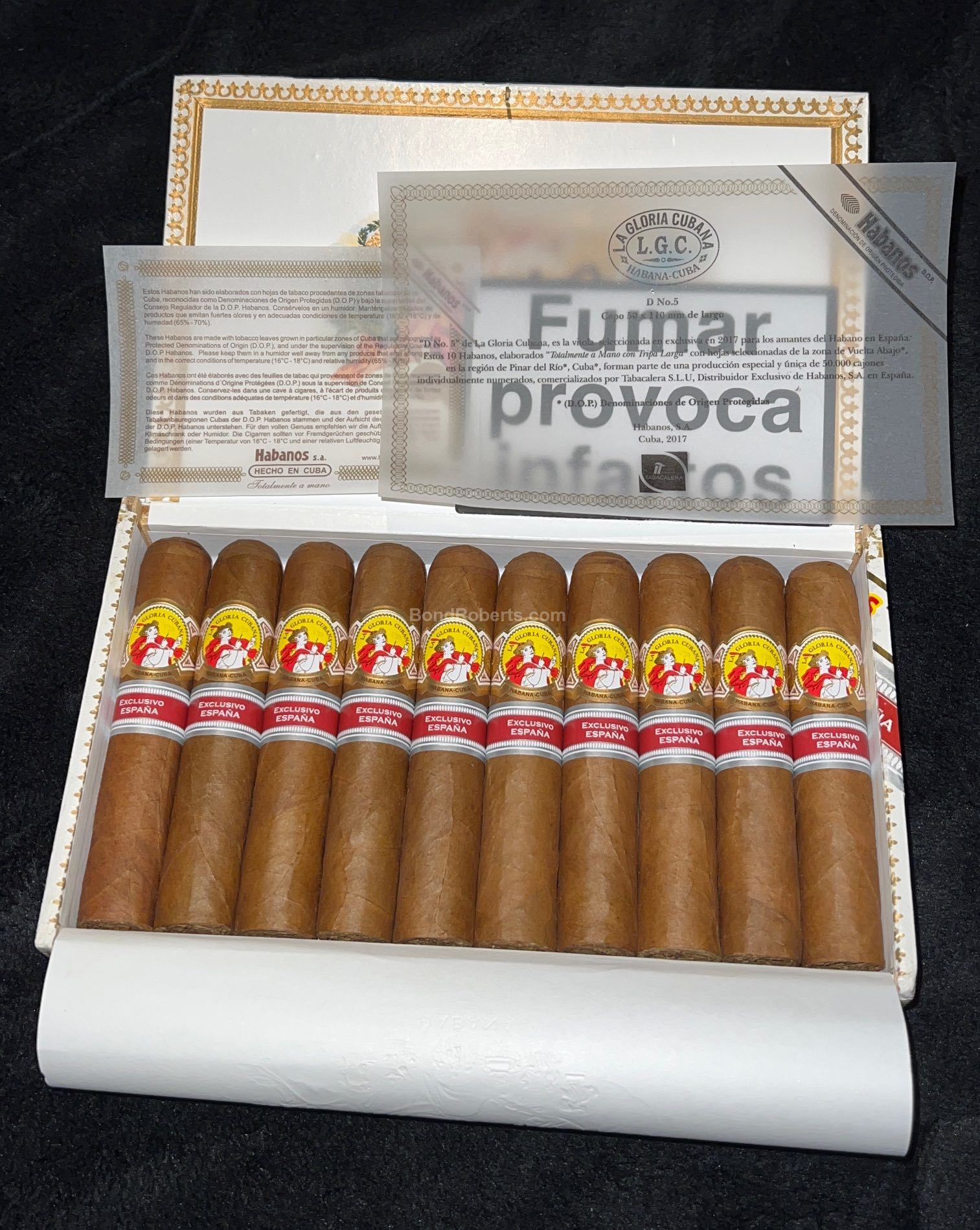 La Gloria Cubana Serie D No.5 Edición Regional España 2018 Dress Box of ...