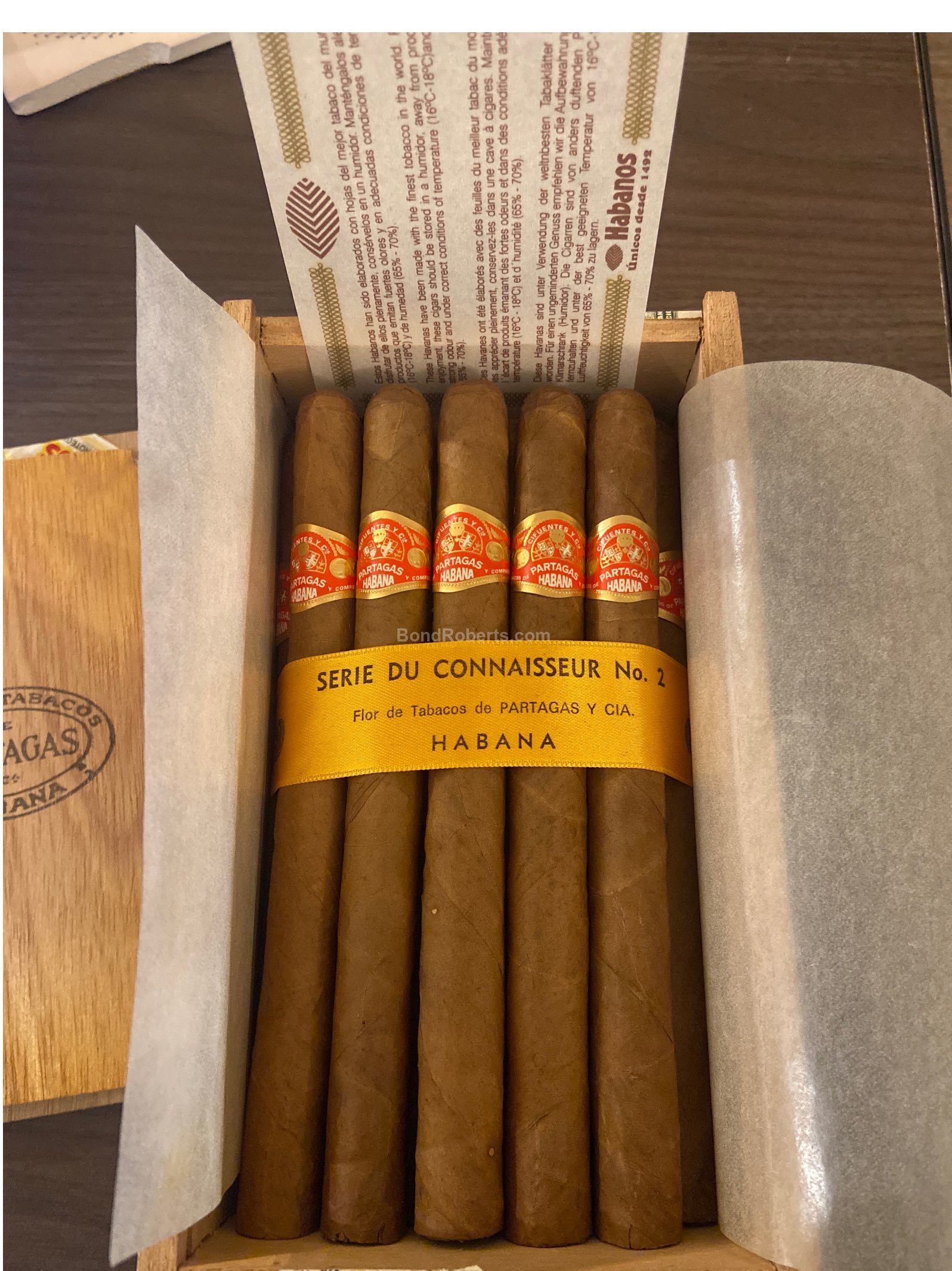 Partagás Serie du Connaisseur No.2 2005 Slide Lid Box of 25 cigars 15994