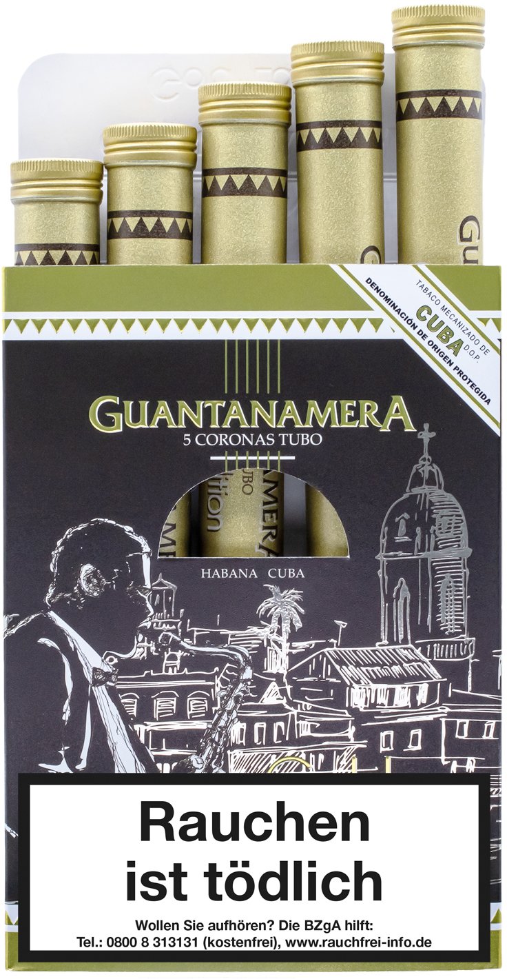 Guantanamera Corona Tubos Gold Edition | Cigarworld.de Zigarren Kuba ...