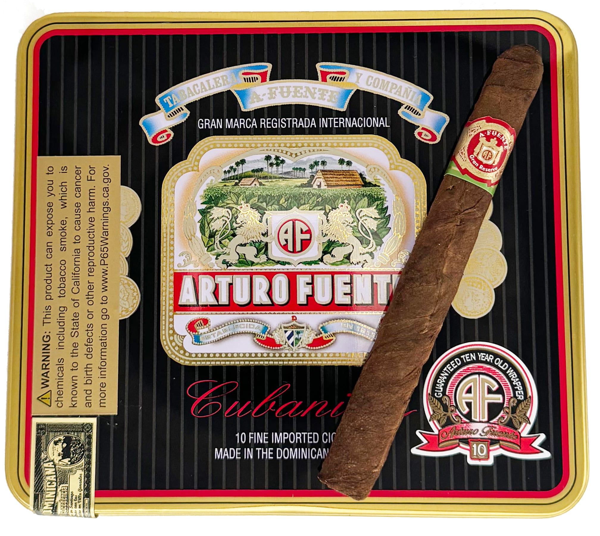 Arturo Fuente Cubanitos Cigarillos (Tin 10)