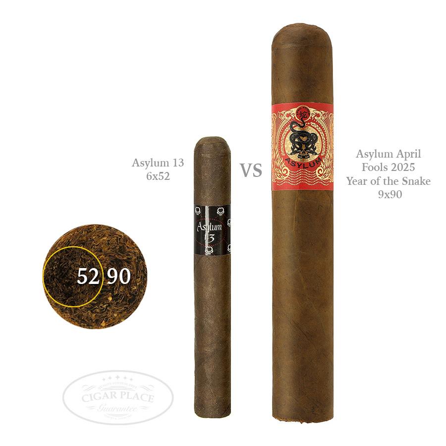 Asylum April Fools 2025 Year of the Snake 90x9 Cigars Cigarplace.com