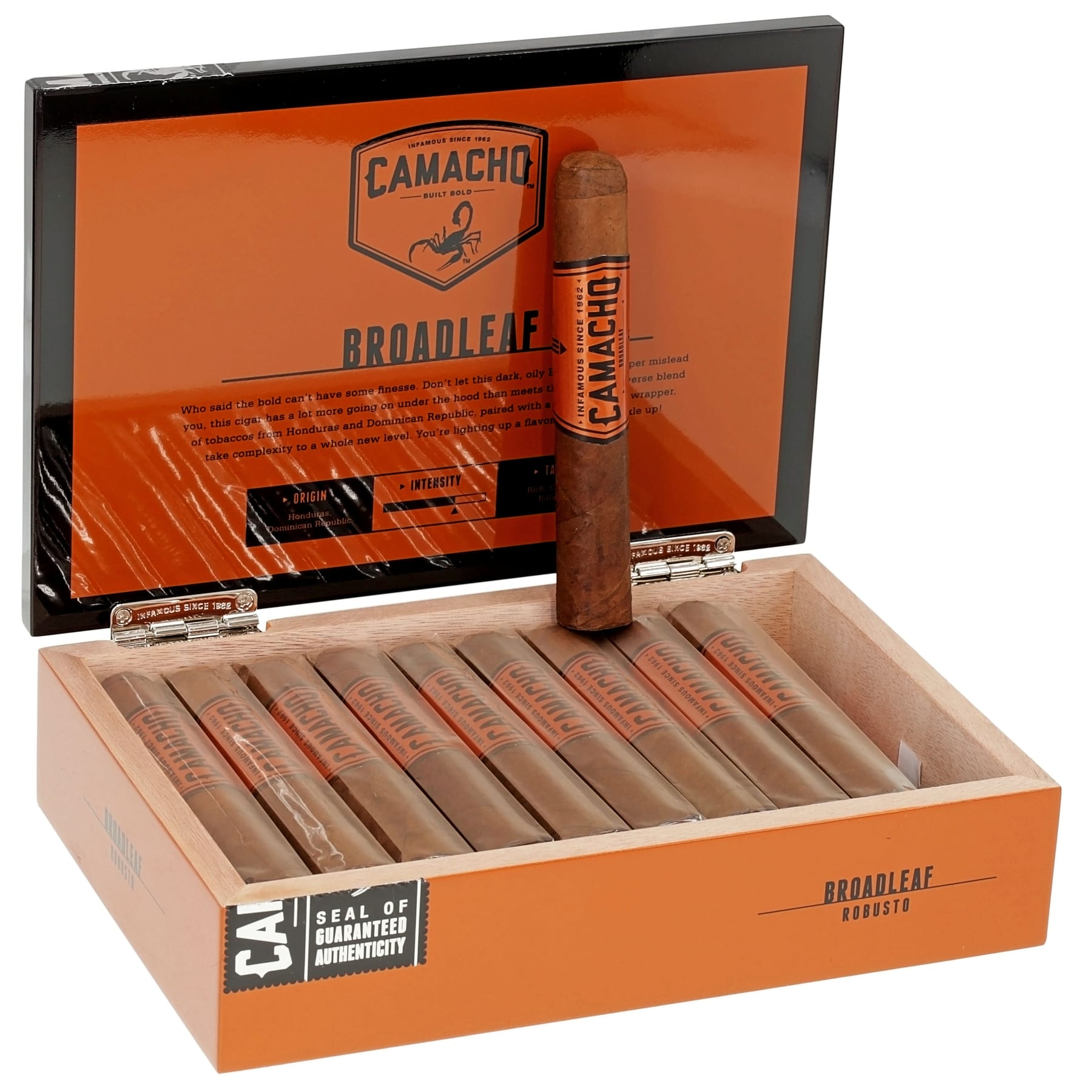 Camacho 卡马乔阔叶罗伯图 雪茄資料