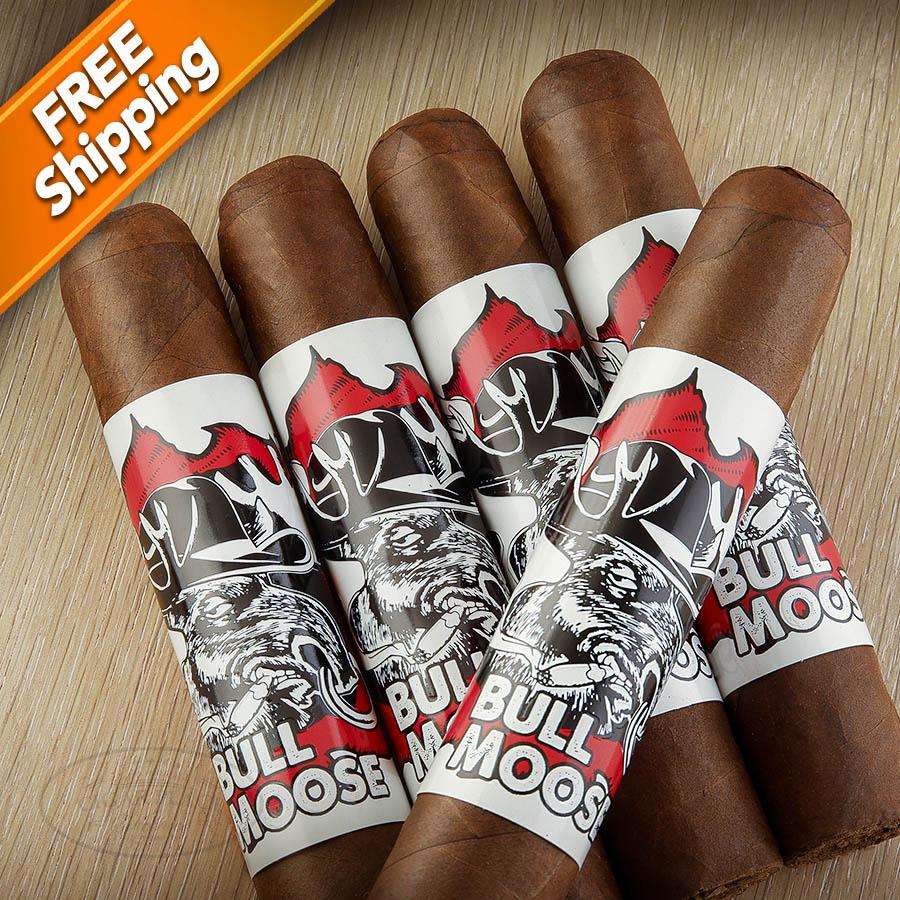 Chillin' Moose Bull Moose Robusto Gordo Pack of 5 Cigars Cigarplace.com