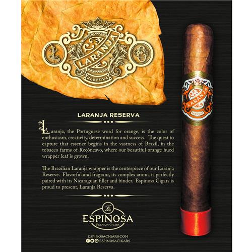 Espinosa 埃斯皮诺萨橙珍藏罗布图 雪茄資料