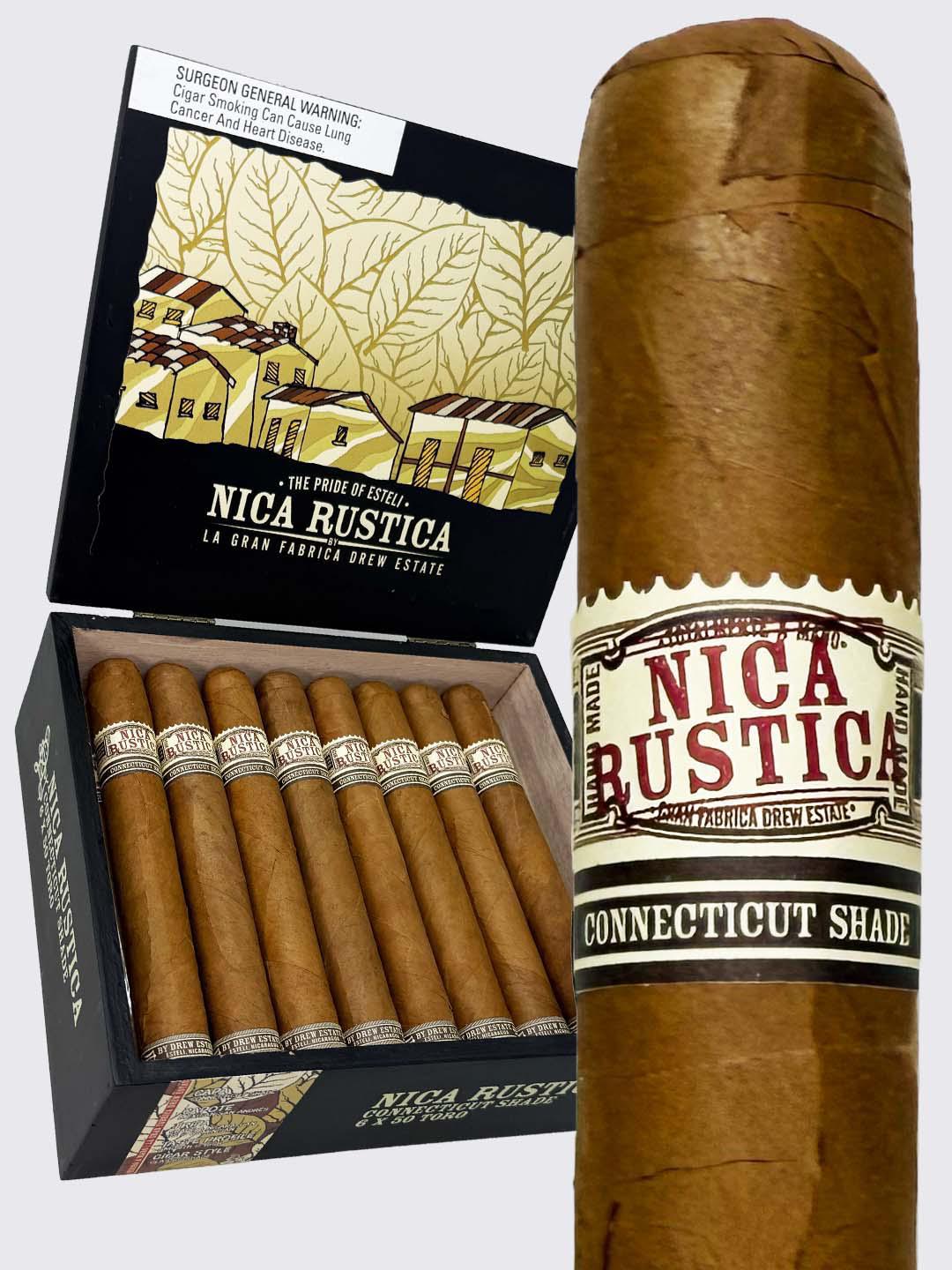 Drew Estate Nica Rustica Connecticut Shade Gordo