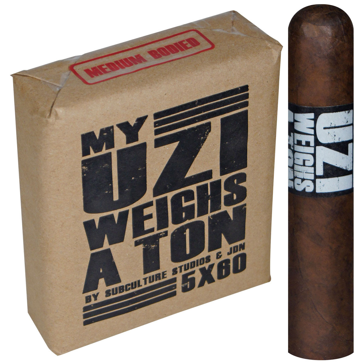 UZI - My Uzi Weighs a Ton Robusto 5 X 60 - Cigars Crafters