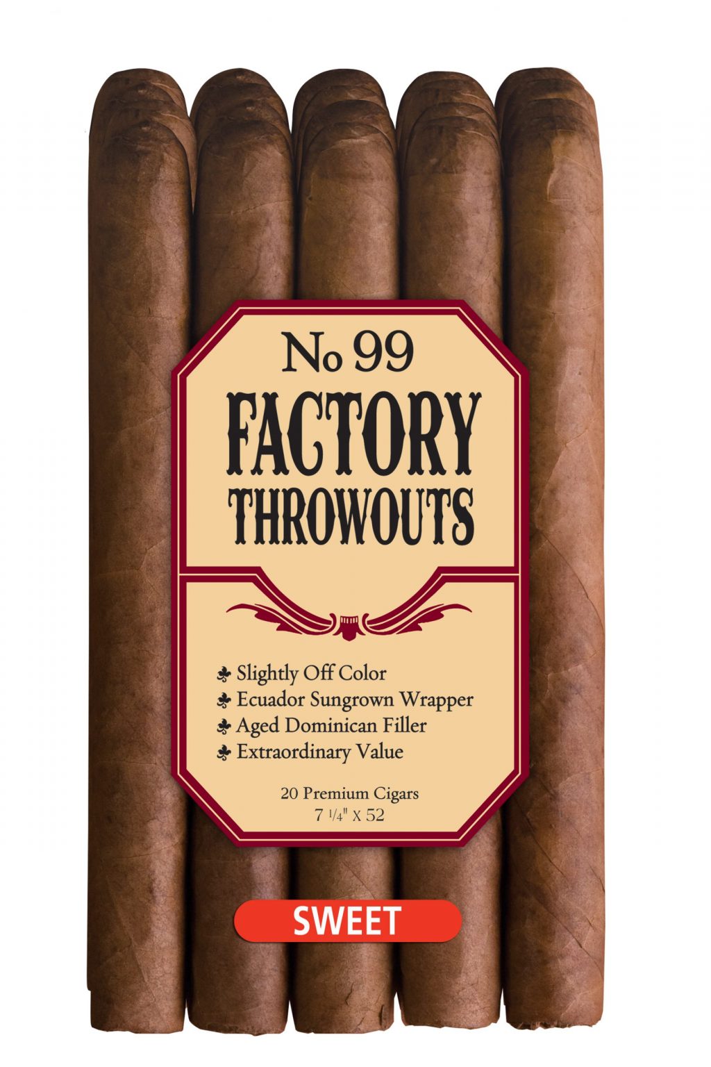 Factory Throwouts 工厂次品 99号 甜嘴 雪茄资料