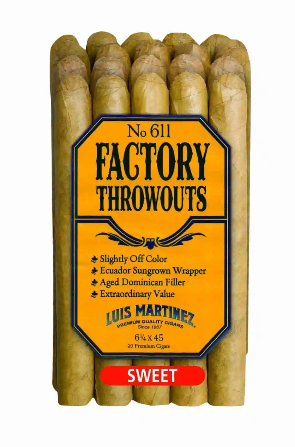 Luis Martinez No. 611 Factory Throwouts Sweet - LM Cigars