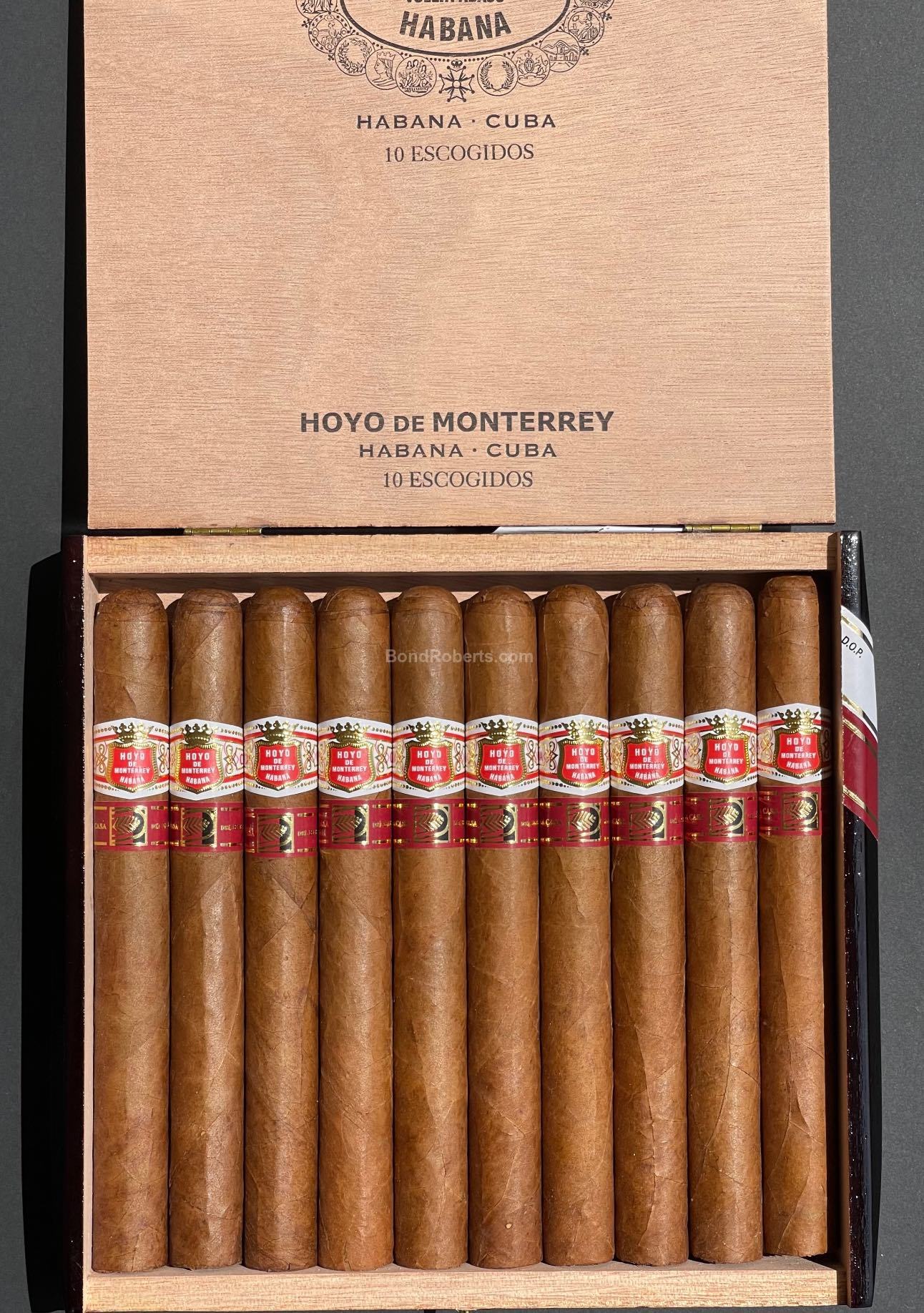 Hoyo de Monterrey Escogidos LCDH Exclusivo Semi boîte nature box of 10 ...