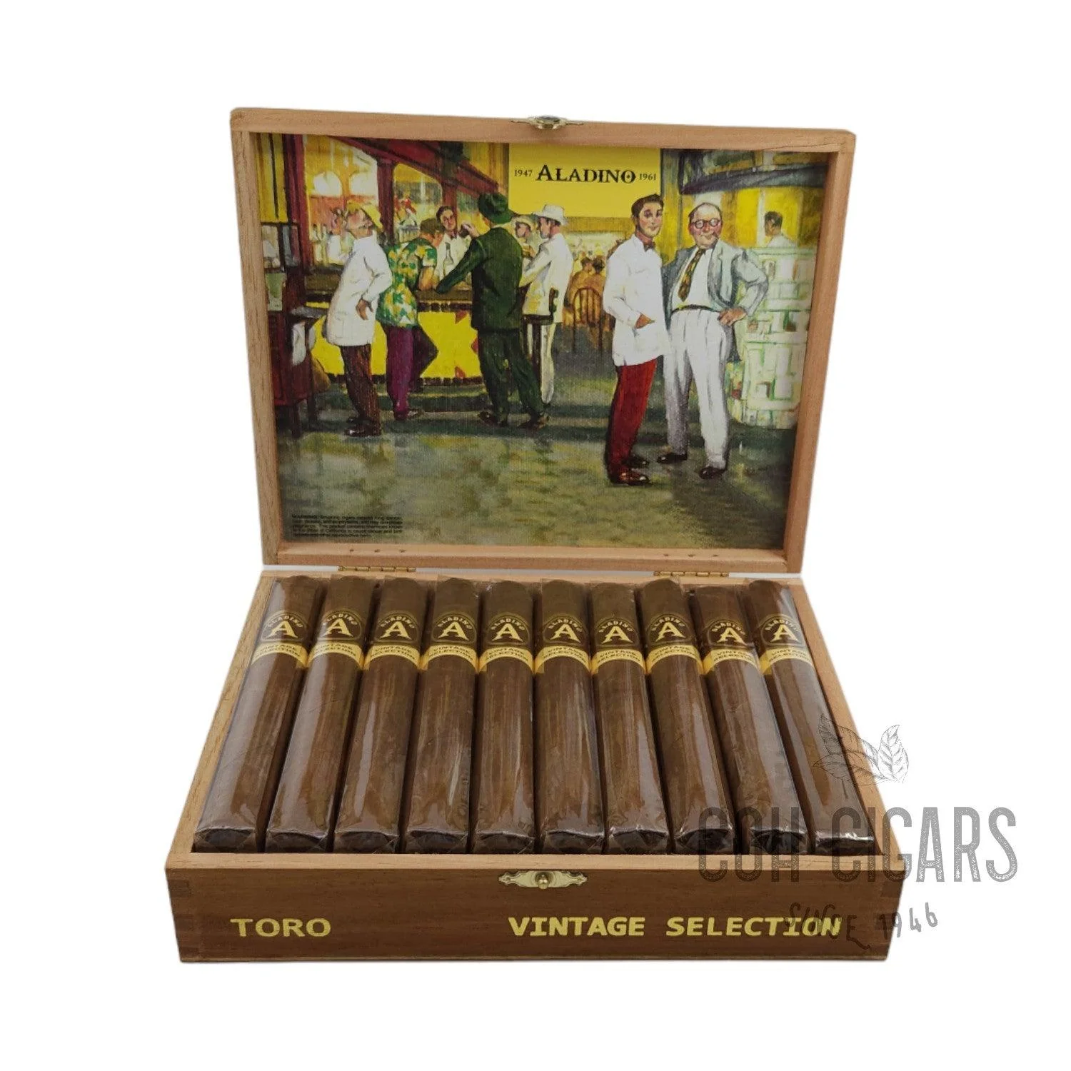 COH Cigars | Aladino JRE Tobacco Farm Vintage Selection Toro (6.0x50 ...