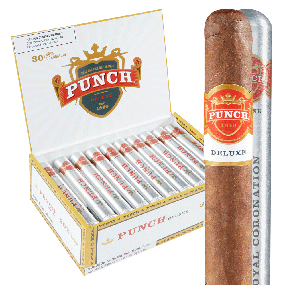 Punch Deluxe Royal Coronation EMS Tube 30ct - Habano Cigars