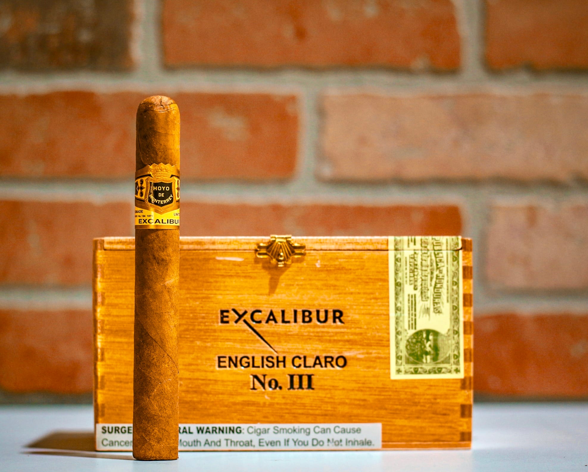 Hoyo De Monterrey - Excalibur No. III Natural (6⅛x50) - Ace Shield