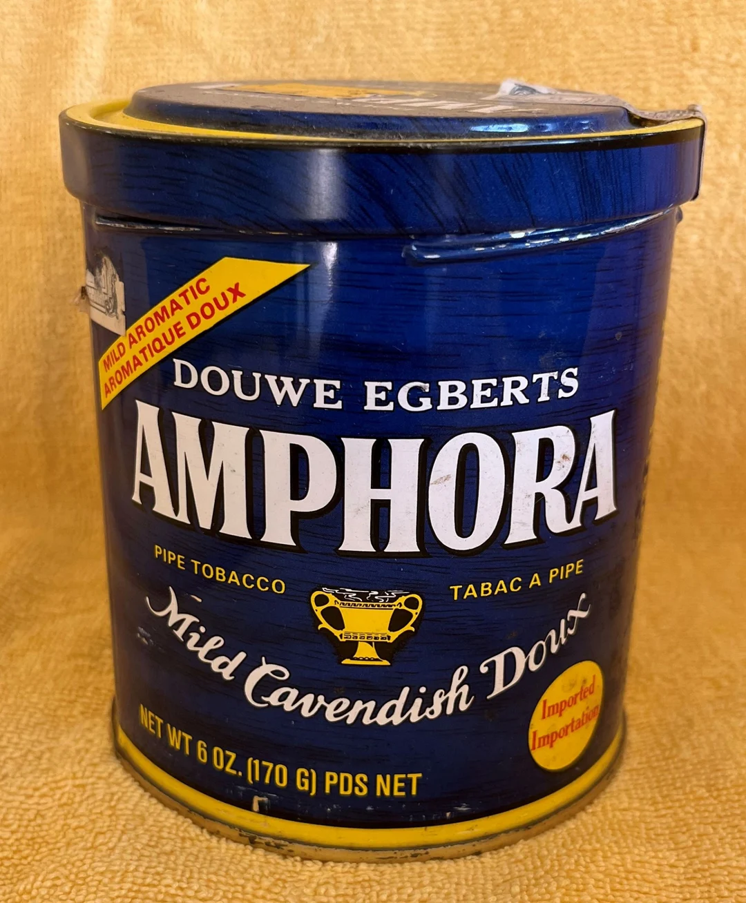 Vintage Amphora Pipe Tobacco Tin. Antique Douwe Egberts Mild Tobacco ...