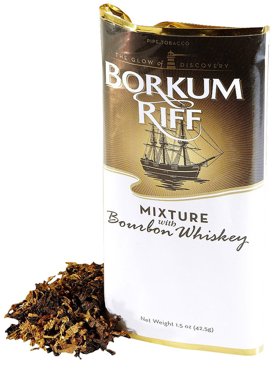 Borkum Riff Bourbon Whiskey Mixture Pipe Tobacco 1.5 oz Pouch