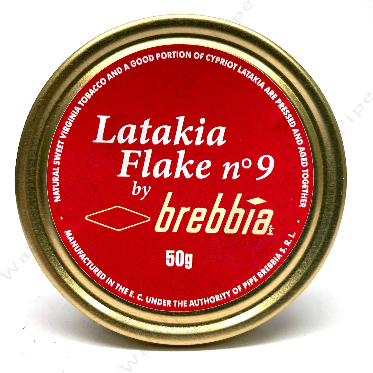 Brebbia Latakia Flake No.9 50g Tin - Watch City Cigar & Pipe