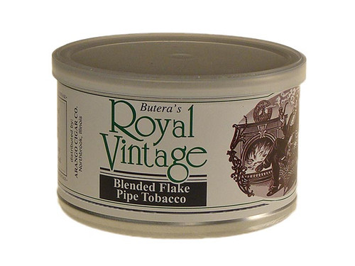 Butera Pipe Tobacco Royal Vintage Blended Flake 50g Can - SmokersHaven.com