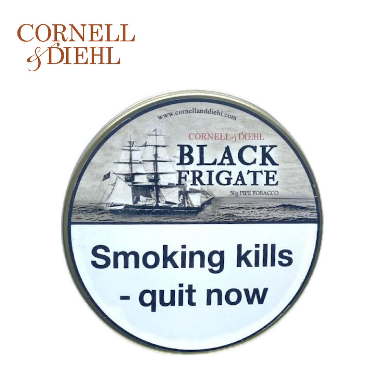 Cornell & Diehl - Black Frigate - 50g Tin Pipe Tobacco