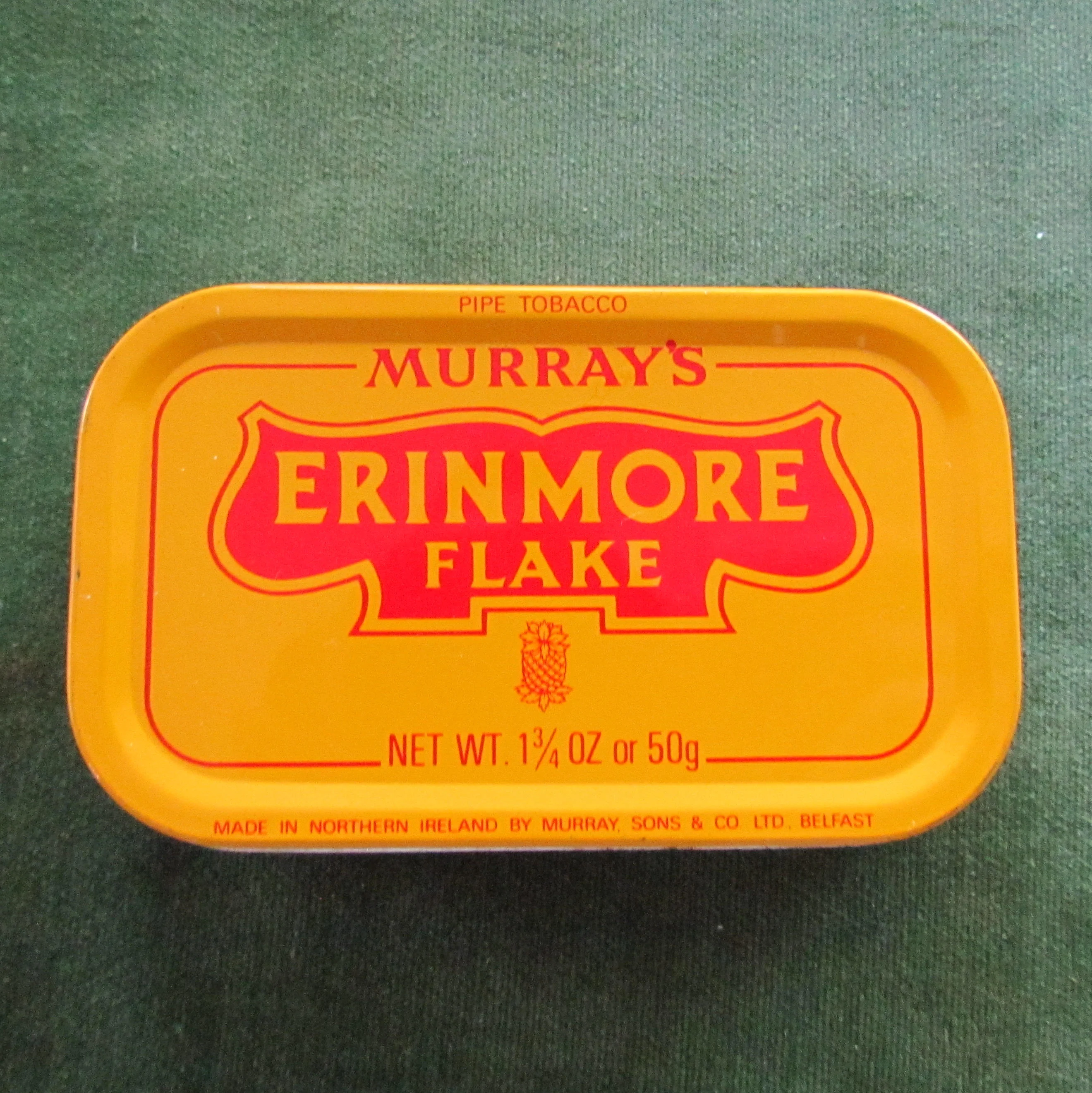 Murrays Erinmore Flake Pipe Tobaccoo Tin - Gumnut Antiques