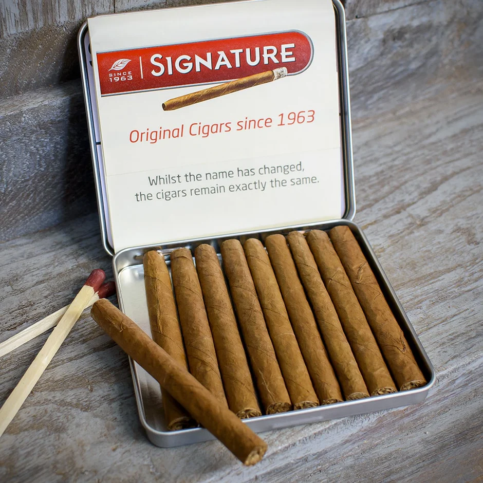 Signature (Café Crème) Original Small Cigars - Pack of 10 | Smoke-King