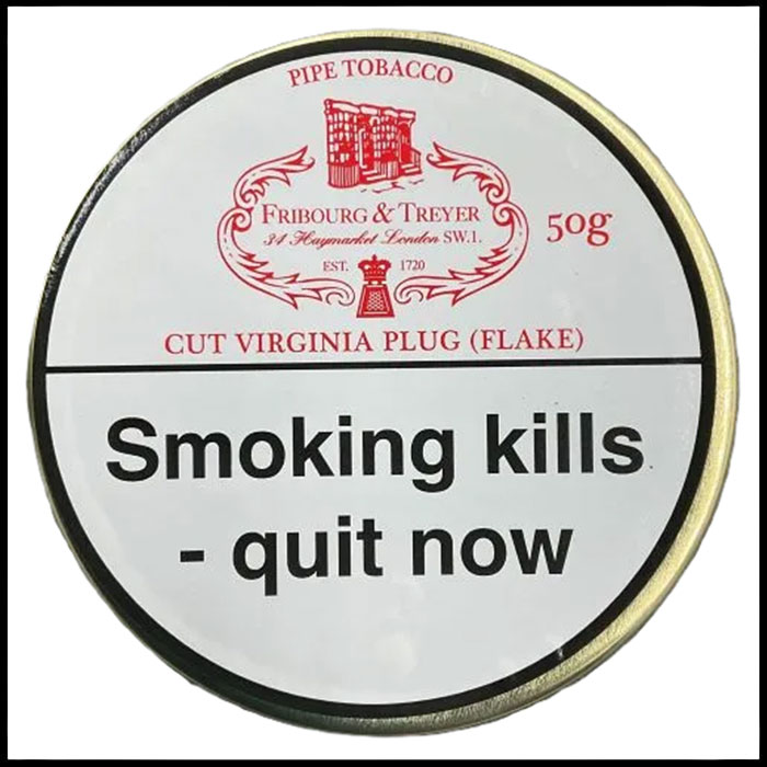 Fribourg & Treyer Cut Virginia Plug Pipe Tobacco 50g Tin (Flake) - 1865 ...