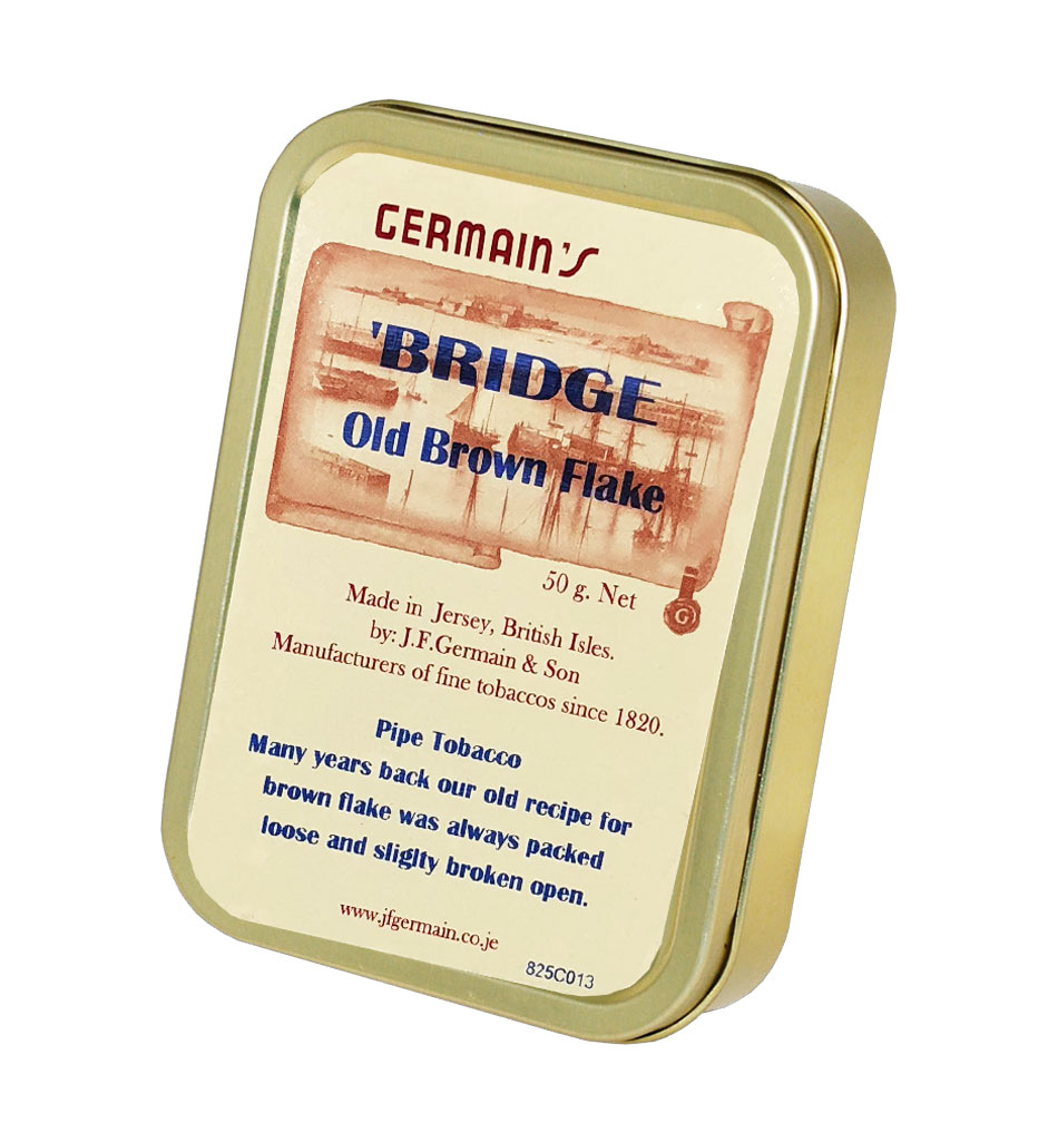 J. F. Germain & Son - Bridge Old Brown Flake 1.76 oz Tin - CDM Cigars