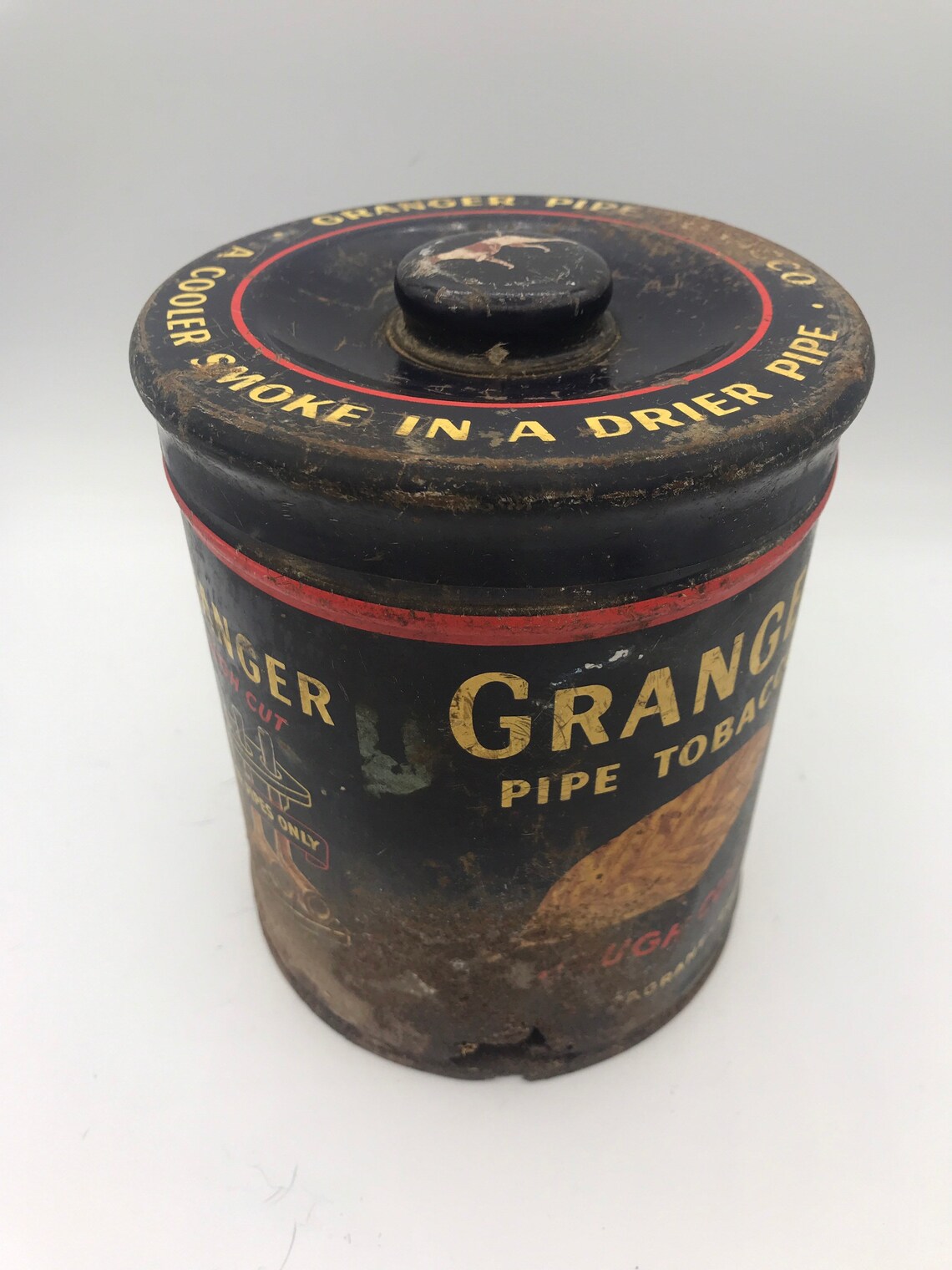Vintage 1950 Granger Pipe Tobacco Tin Mid Century Cigar - Etsy