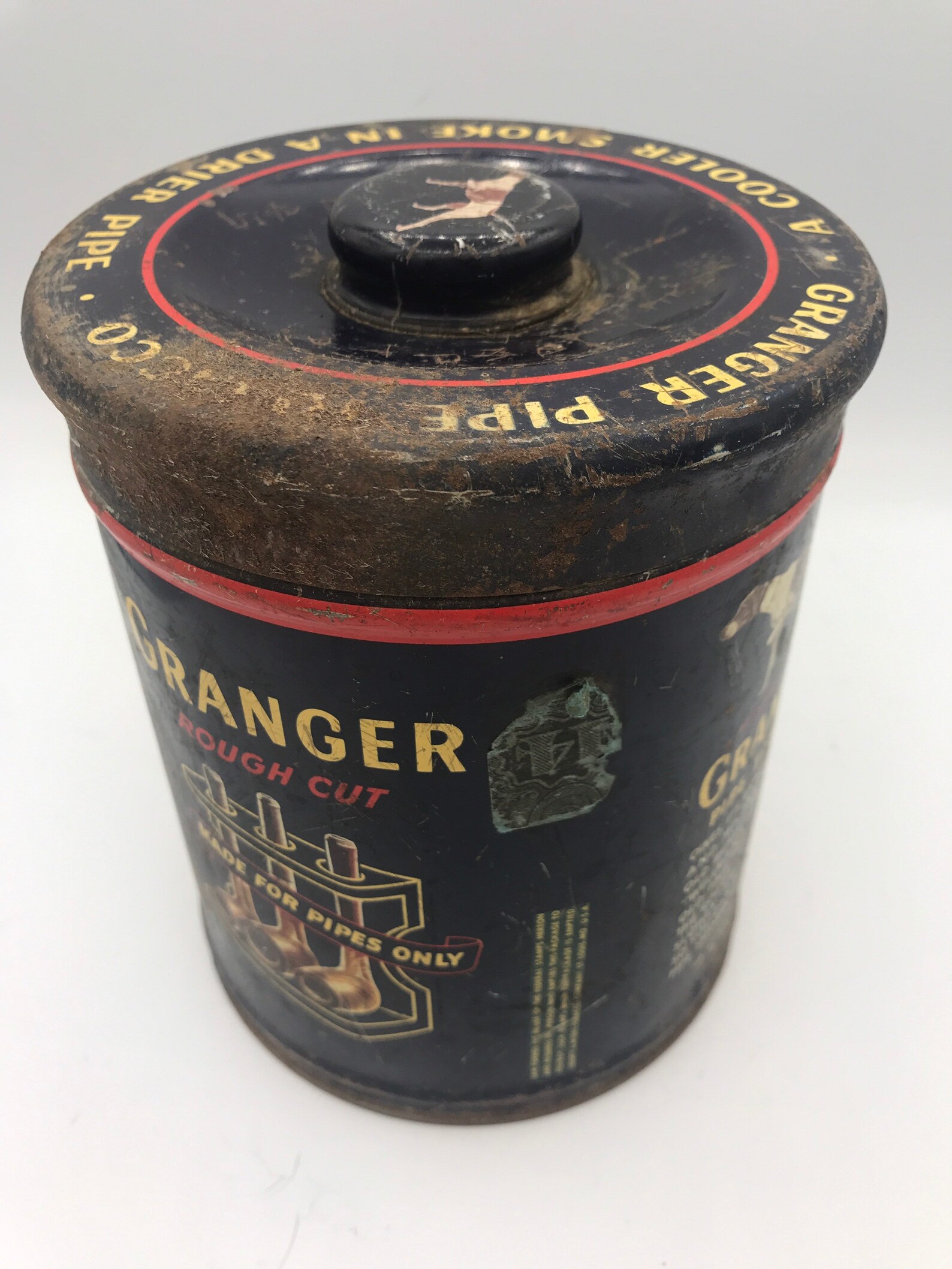 Vintage 1950 Granger Pipe Tobacco Tin Mid Century Cigar - Etsy