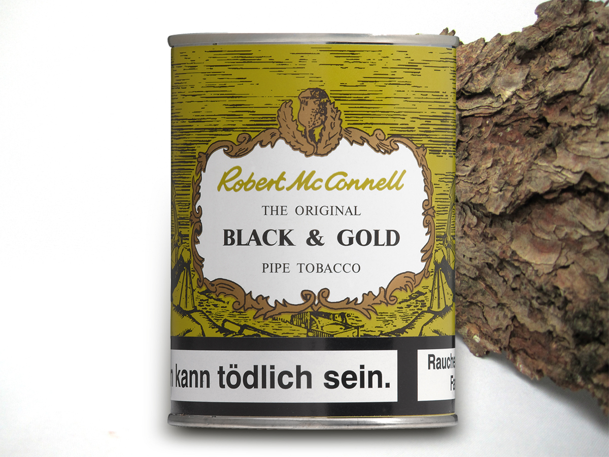 Robert McConnell Pipe Tobacco Black & Gold | 100g | Pfeifen Shop Online