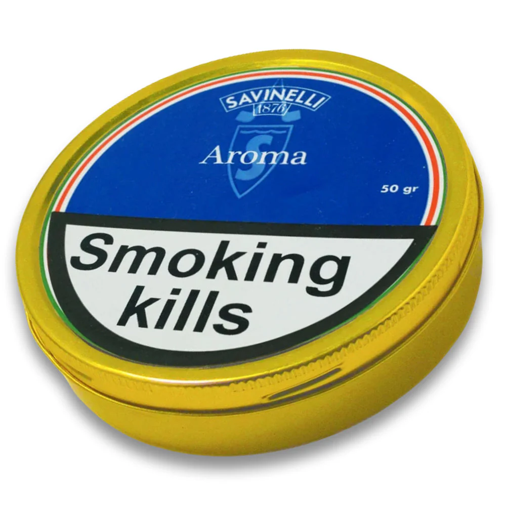 Savinelli Aroma Almond & Vanilla Pipe Tobacco 50g Tin BLUE LABEL | Buy ...
