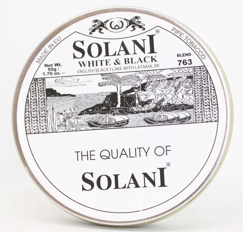Solani 763 Black & White 50g Tin - Arlington Pipe & Cigar Lounge