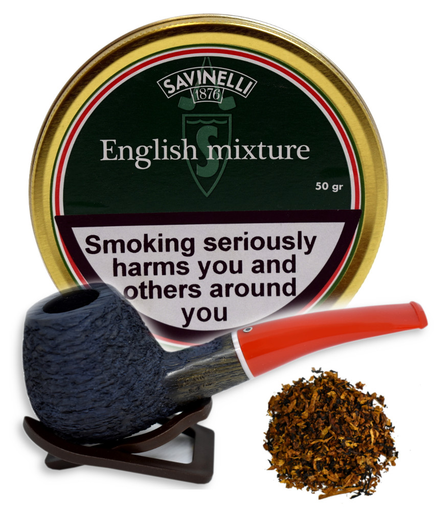 Savinelli Pipe Tobacco English Mixture Tin