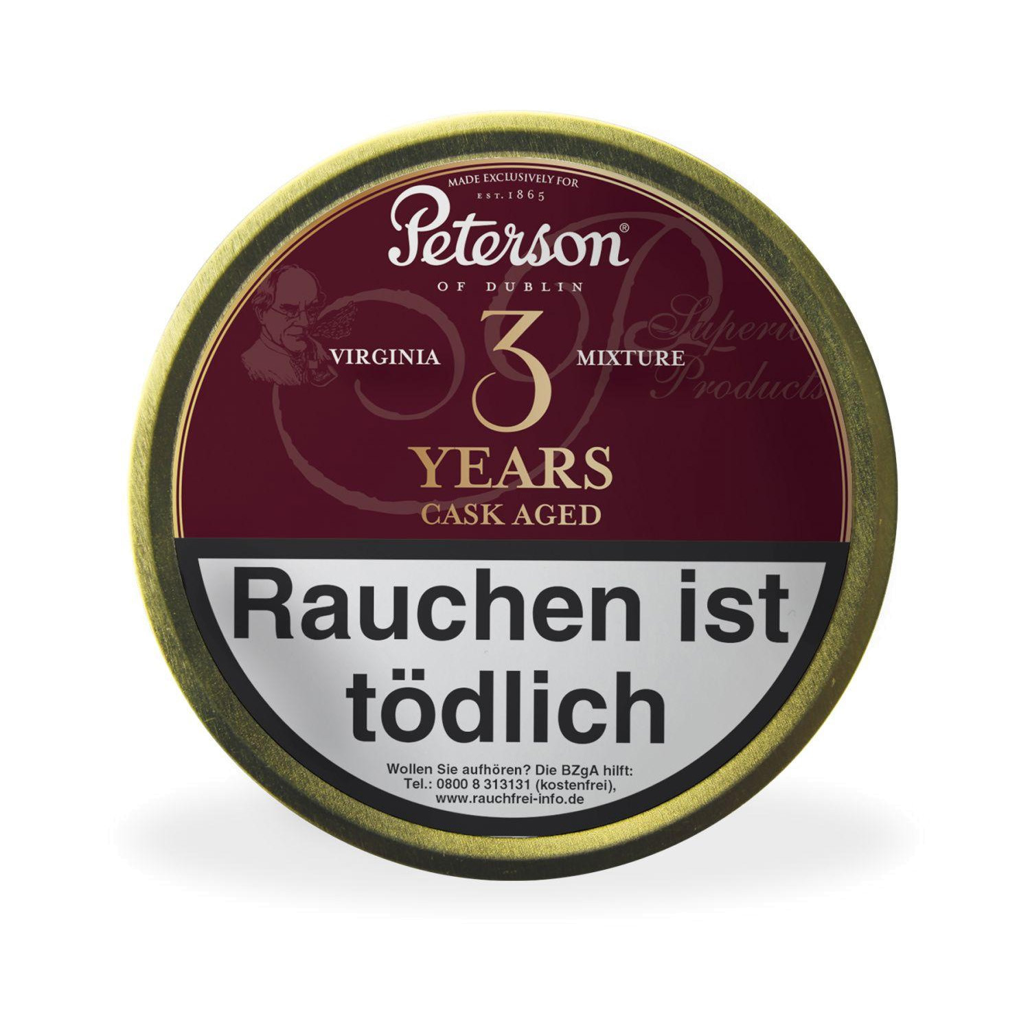 Peterson 3年酒桶陈酿弗吉尼亚混合 烟丝资料
