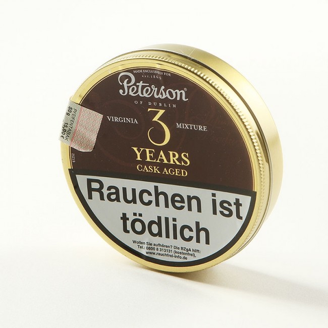 Peterson 3 Years Cask Aged Virginia Mixture im Cigarmaxx Shop kaufen.