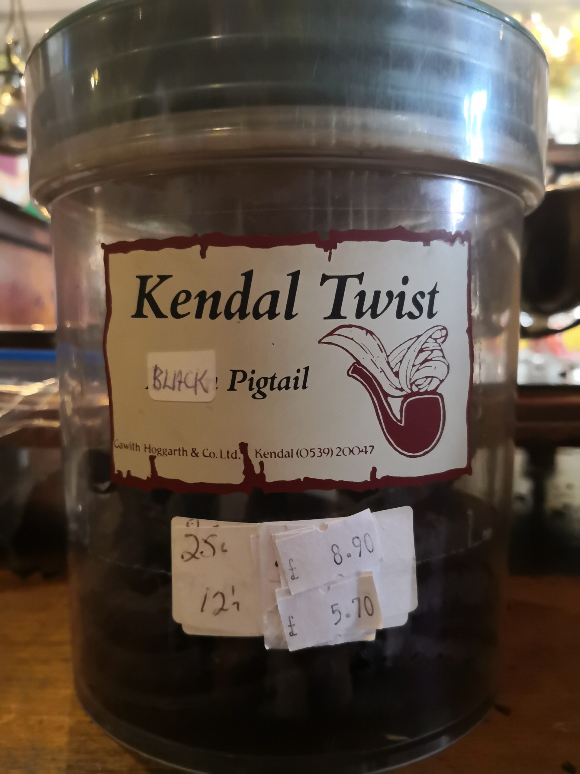 Gawith Hoggarth Kendal Black Pigtail Twist - 肯德尔黑辫子