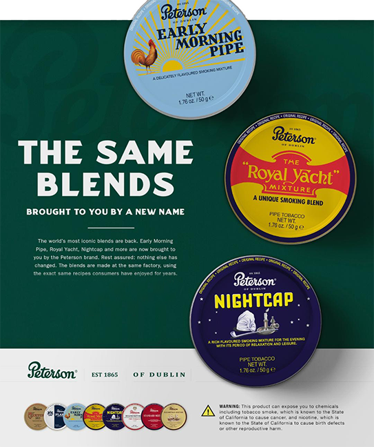 Dunhill Blends by Peterson | Chicago's Pipe, Cigar & Tobacco Store ...