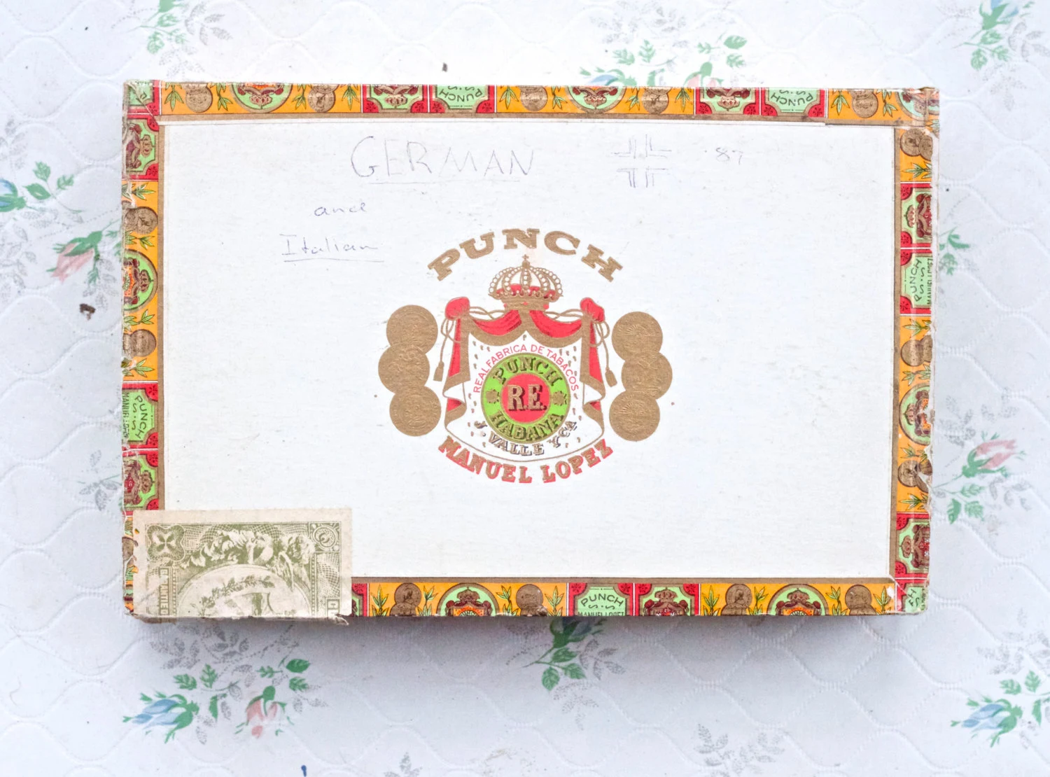 Vintage Cigar Box - Punch - Manuel Lopez - Habana - Haute Juice