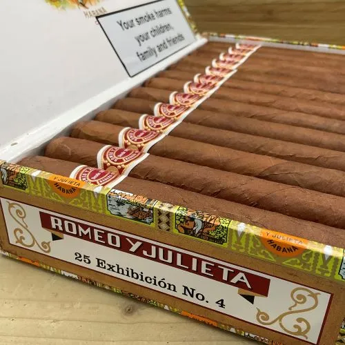 25 Romeo Y Julieta Exhibition No.4 Cigars - Shop Cigar Sale Online ...