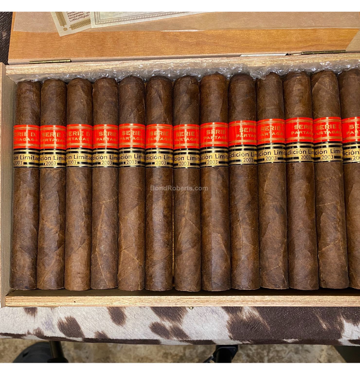 Partagás Serie D No.2 Edición Limitada 2003 Semi Boite Nature Box of 25 ...
