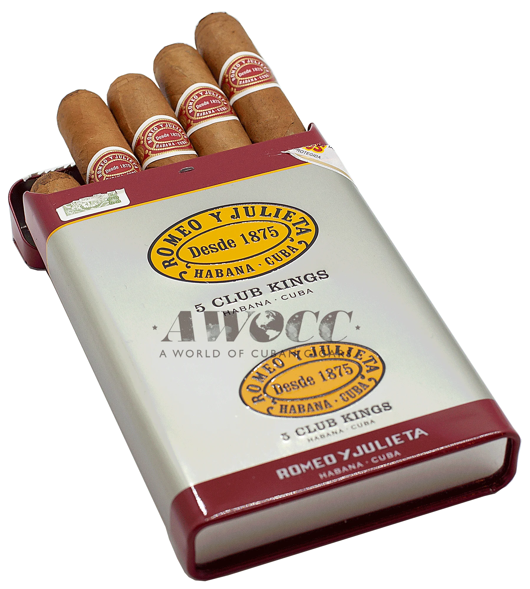Romeo y Julieta 50 Club Kings (Tin box of 5) - AWOCC