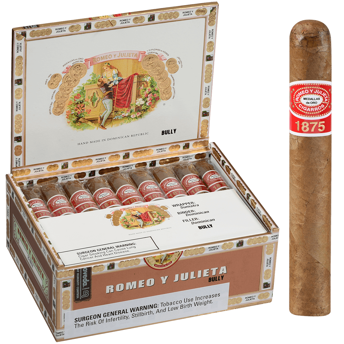 Romeo Y Julieta 1875 Bully 25ct - Habano Cigars