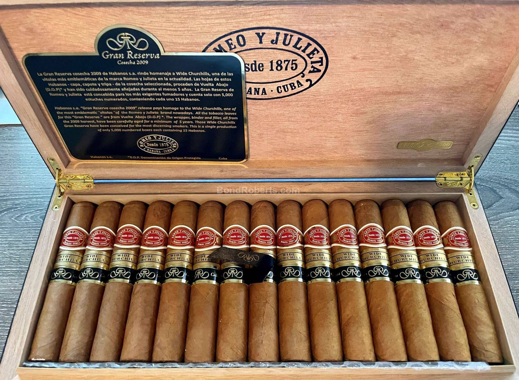 Romeo y Julieta Gran Reserva Cosecha 2015 罗密欧与朱丽叶 2015 年份特级珍藏
