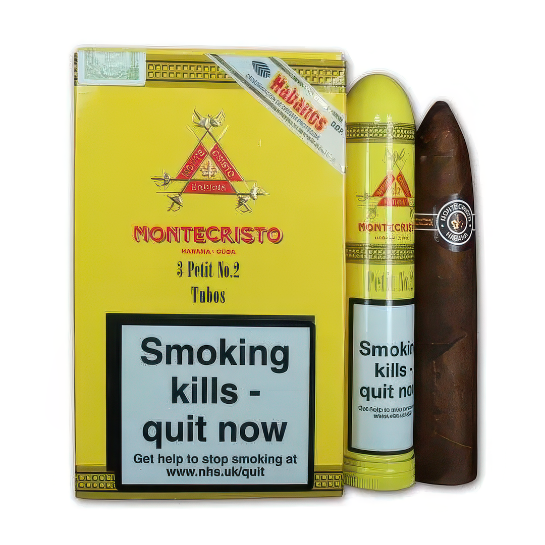 Montecristo Petit No. 2 Tubos Cigar - Pack of 3 - Holmes Cigars